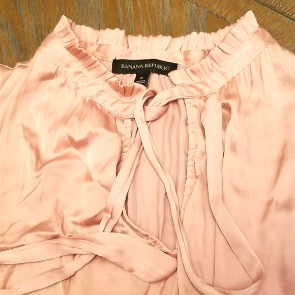 Banana Republic Dusty Rose silk maxi dress size 8 - Picture 4 of 6